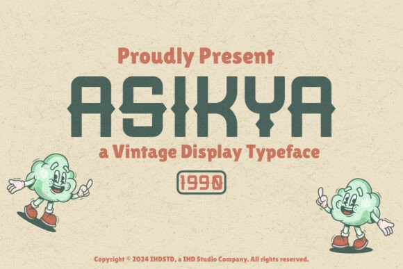 Asikya Vintage Display Typeface for Creative Projects