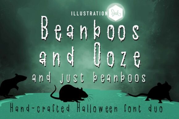 Beanboos and Ooze Duo for Spooky Branding and Display Fonts