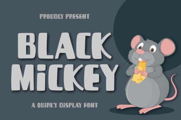 Black Mickey: A Playful Display Font for Bold Visuals