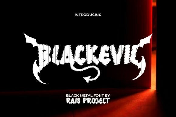 Blackevil: A Bold Display Font for Dark Energy Branding