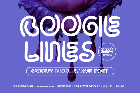 Boogie Lines: A Retro Font That Elevates Your Brand’s Visual Identity