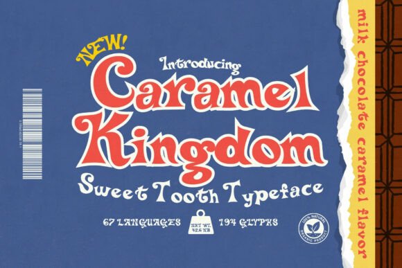 Caramel Kingdom: A Whimsical Display Font for Editorial Magic
