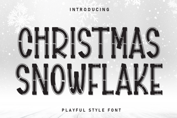 Christmas Snowflake Font for Modern Branding and Creative Projects