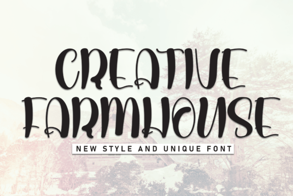 Creative Farmhouse Font for Modern Branding and Visual Storytelling