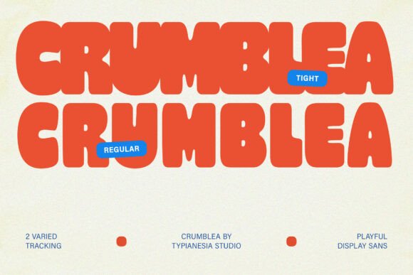 Crumblea: A Playful Retro Display Font for Modern Campaigns