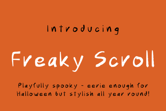 Freaky Scroll: A Spooky Font for Seasonal Branding