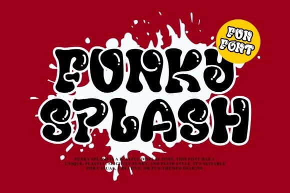 Funky Splash Font for Bold and Expressive Design