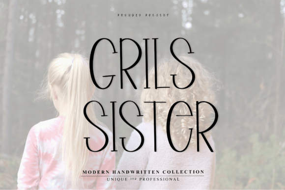 Grils Sister: A Minimalist Display Font for Modern Editorial Design