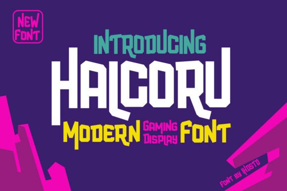 Halcoru: A Futuristic Font for Handmade Creativity