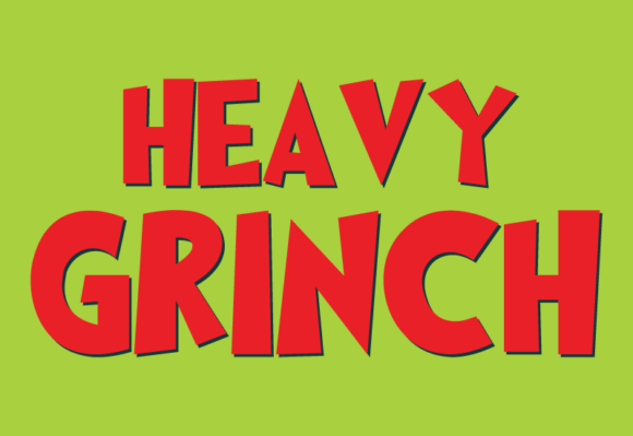 Heavy Grinch Font for Festive Branding and Holiday Design