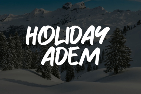 Holiday Adem: A Bold Font for Seasonal Branding