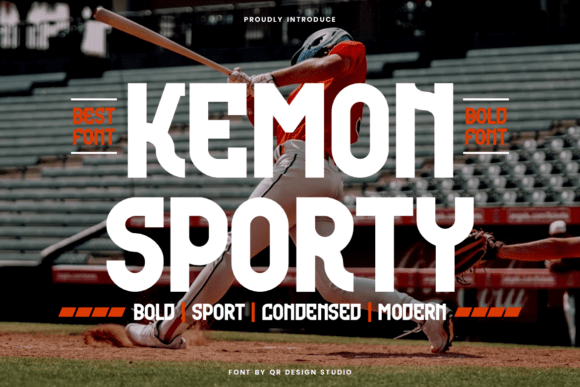 Kemon Sporty: A Modern Display Font for Creative Branding