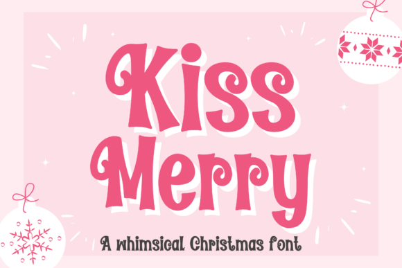 Kissmerry Font for Holiday-Themed Web Design