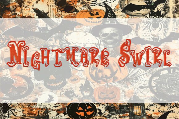 Nightmare Swirl Font for Creative Editorial Design