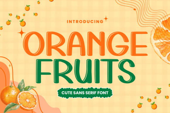 Orange Fruits Font for Creative Campaigns and Branding