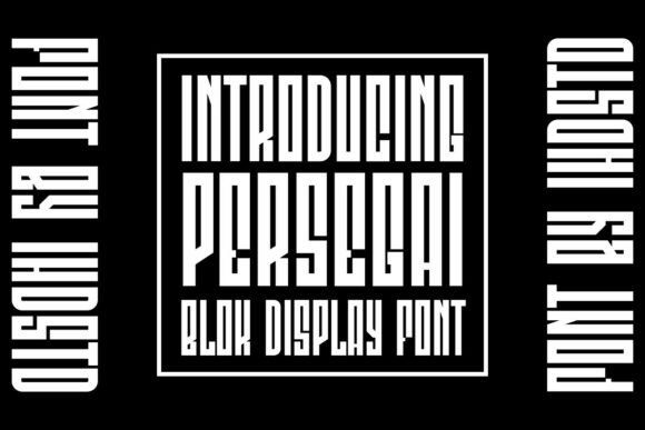 Persegai: A Bold Display Font for Creative Branding