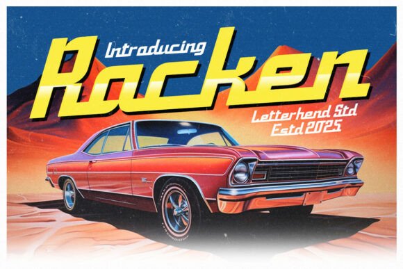 Racken Font for Bold Branding and Retro Style