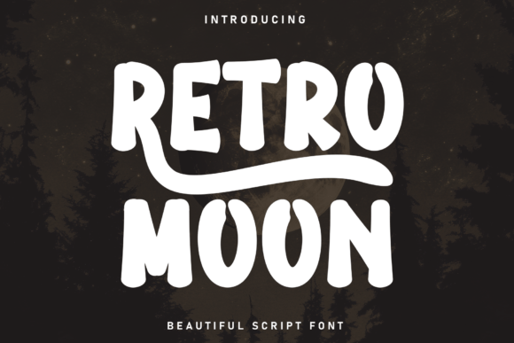 Retro Moon Display Font for Editorial Elegance