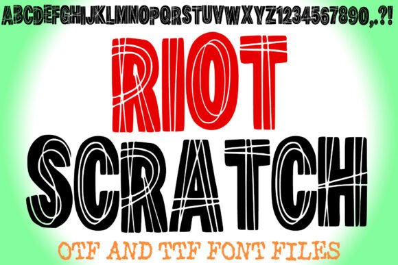 Riot Scratch Font for Bold Brand Statements