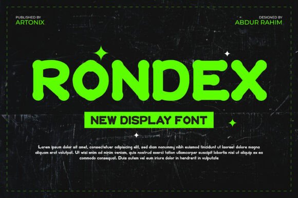 Rondex: A Playful Display Font for Creative Makers