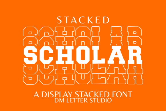 Scholar Stacked for Bold Campaign Typography