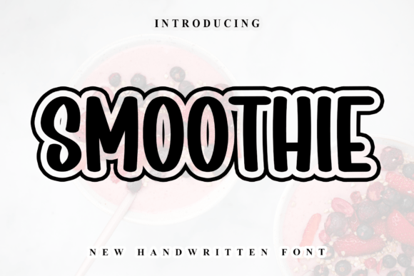 Smoothie Font: A Playful Display Type for Creative Projects