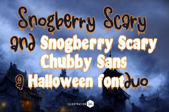 Snogberry Scary Duo for Halloween Campaigns and Spooky Typography