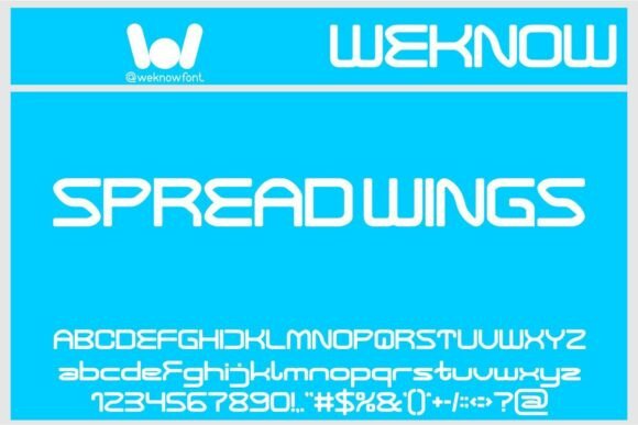 Spread Wings Font for Creative Projects