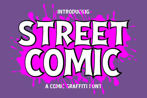 Street Comic: A Playful Display Font for Creative Makers