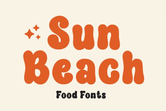 Sunbeach Font: A Whimsical Display Font for Creative Projects
