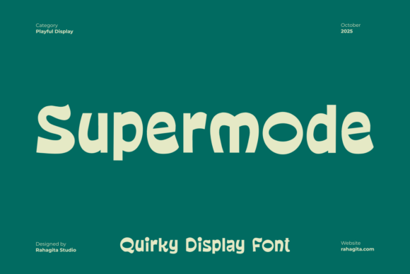 Supermode: A Playful Font for Your Business Branding