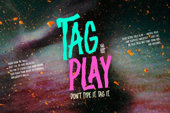 Tag Play: A Bold Display Font for Creative Branding