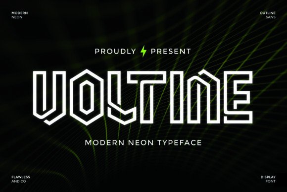 Voltine: A Bold Display Font for Creative Makers