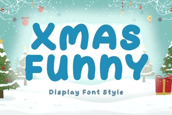 Xmas Funny Font for Festive Branding and Display Needs